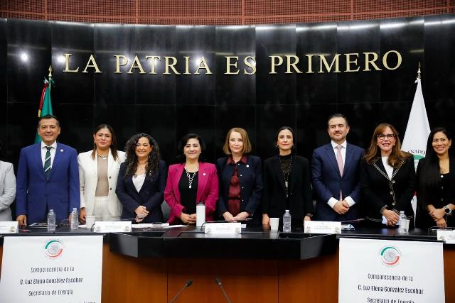 Nuevo modelo energético pone en el centro la justicia energética: senadora Olga Sosa en la comparecencia de la secretaria de energía, Luz Elena González