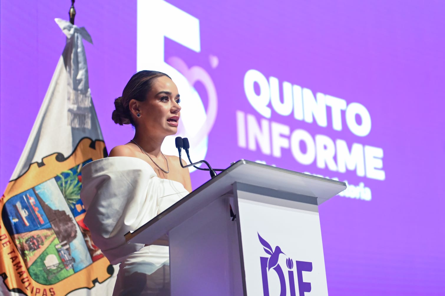 V Informe: 'Unidad y Trabajo fortalecen Justicia Social': Lucy de Gattás