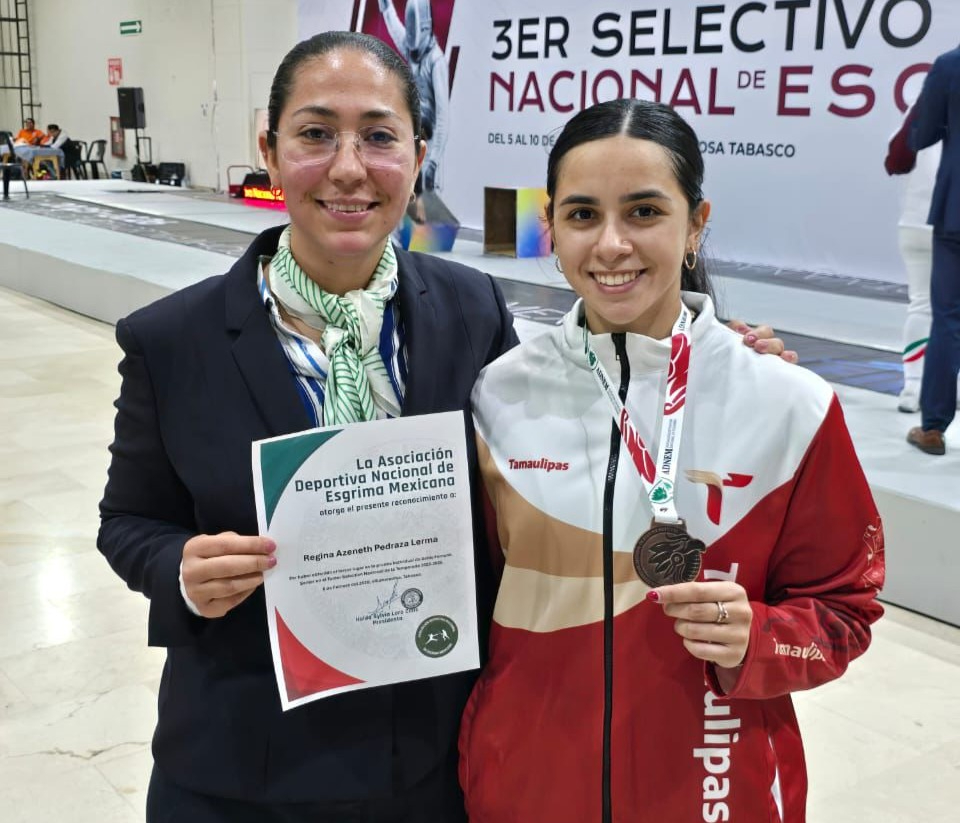 Destacan estudiantes de la UAT en Nacional de Esgrima
