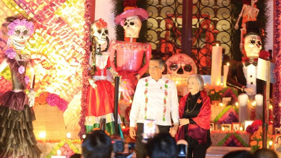 Gobernador Américo Villarreal encabezó el concurso de catrinas y catrines 'Almas Tamaulipecas'