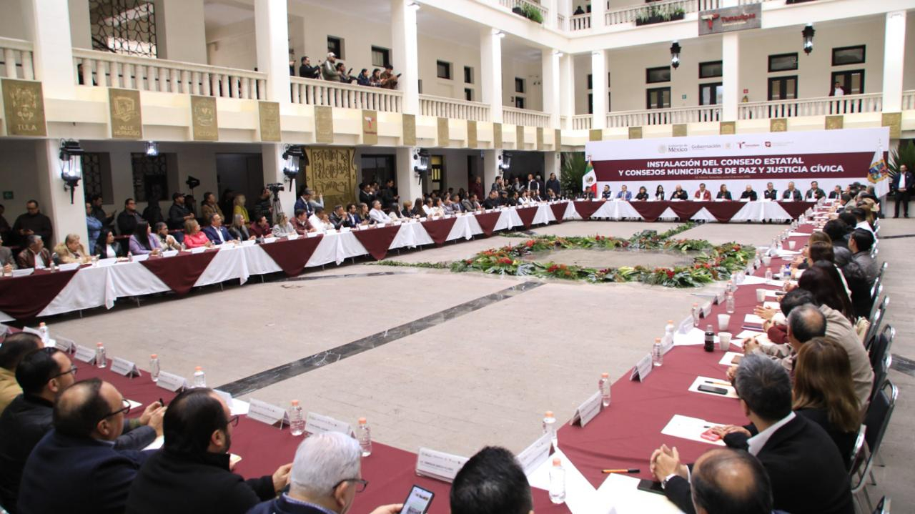 'Paso estratégico de Tamaulipas por la Paz...': SEGOB; 'Construimos la Paz con sentido Humanista...': Américo