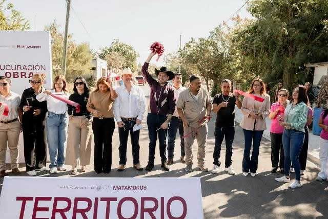 Alcalde Beto Granados transforma la colonia San Pablo con nueva pavimentación de la calle Las Brisas