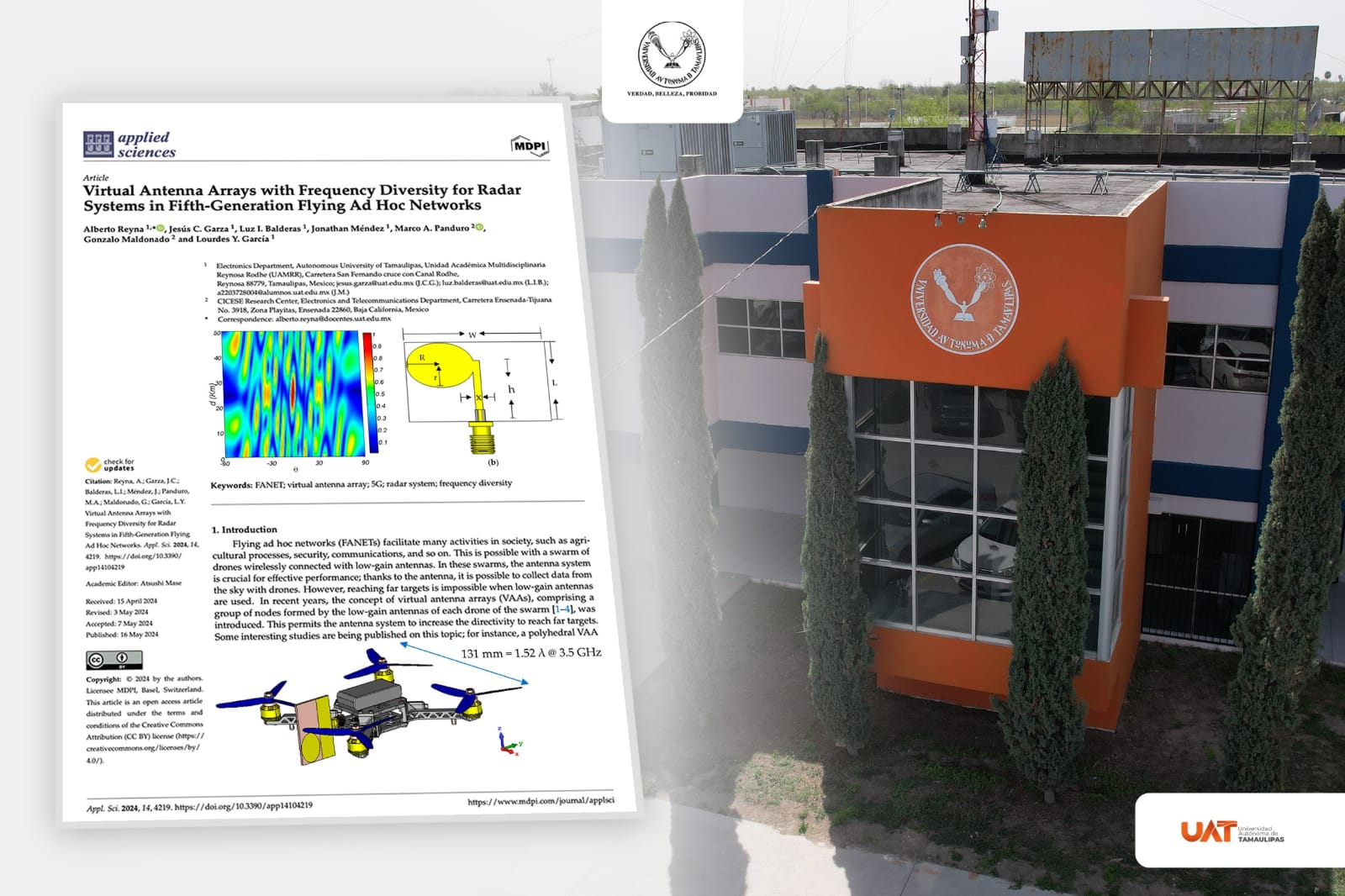 Desarrollan Investigadores-UAT sistema de monitoreo con drones para sector agrícola