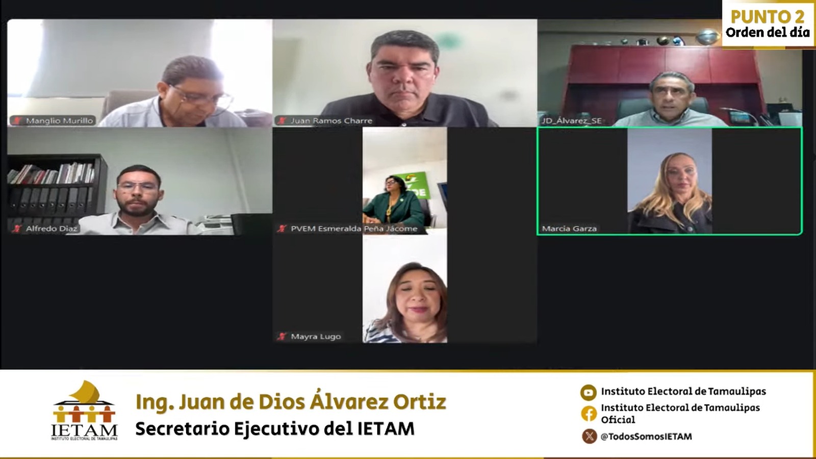 Actualización de Prerrogativas a Partidos Políticos tema clave en agenda del IETAM