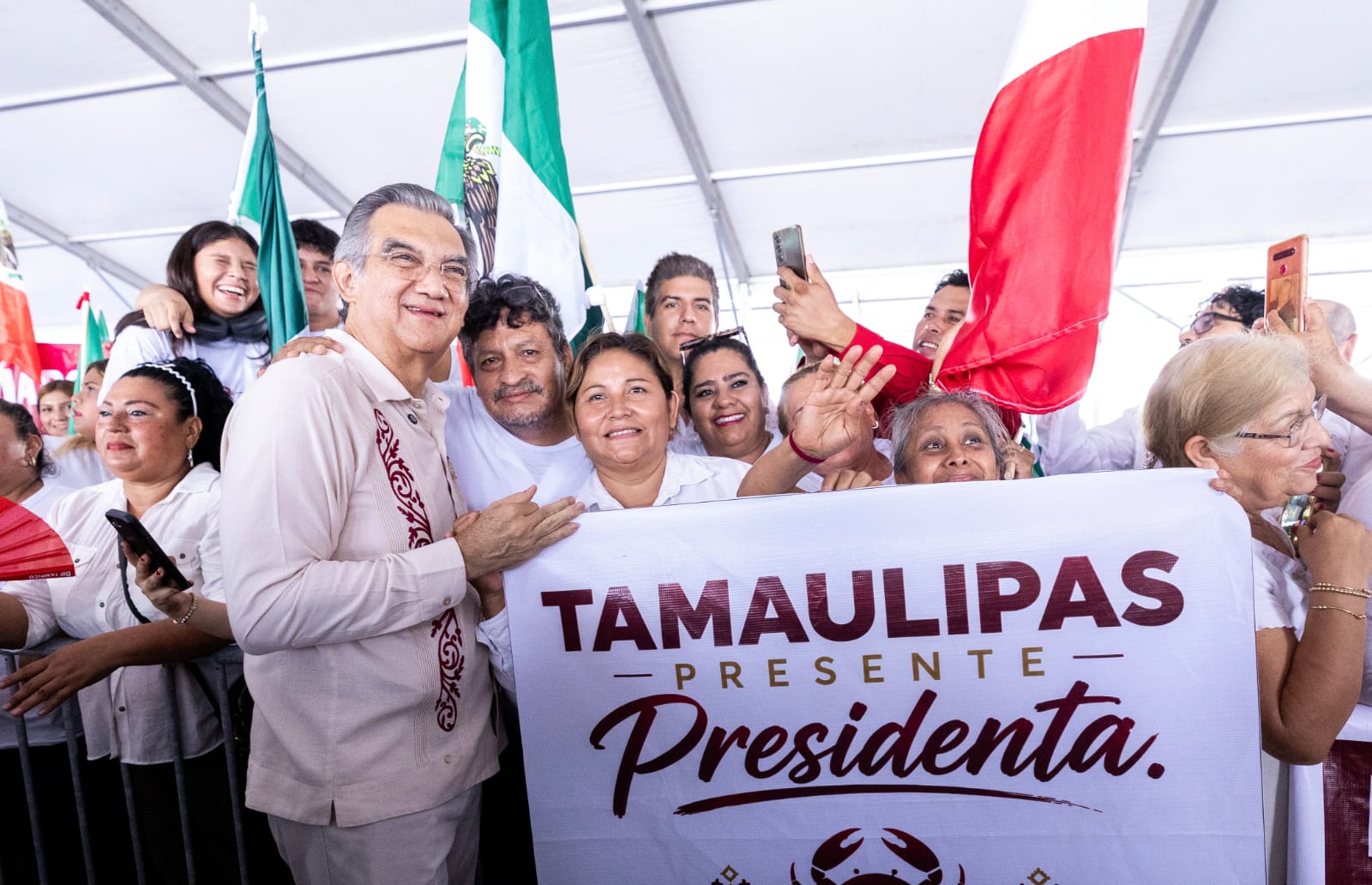 A dos años, usted Presidenta, cuenta con el pueblo de Tamaulipas: AVA