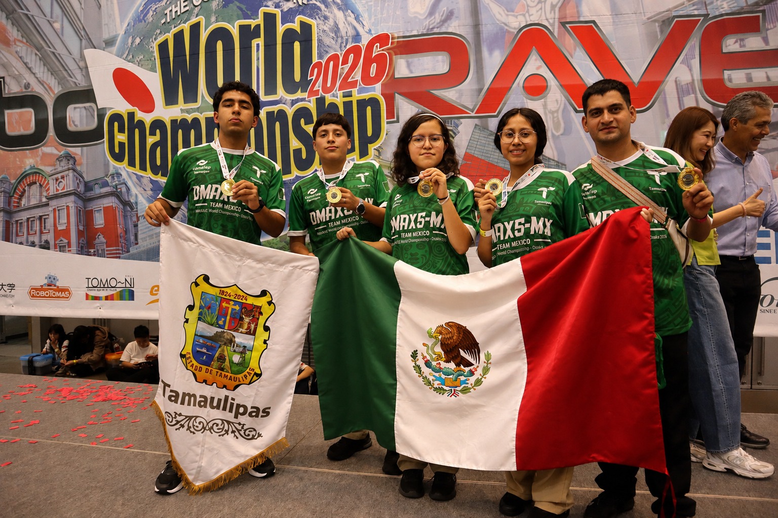 Es CONALEP-Tamaulipas 2o. lugar en Campeonato Mundial de Robótica en Japón