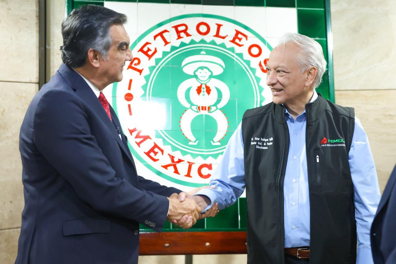 Revisan gobernador Américo Villarreal y director de Pemex proyectos estratégicos para Tamaulipas