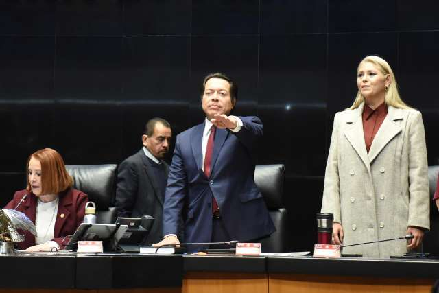 Beca Rita Cetina llegará a las primarias públicas en 2026: Mario Delgado en comparecencia en el Senado
