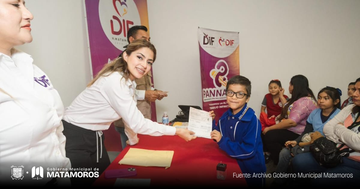 DIF Matamoros entrega becas “Esperanza de Tamaulipas”