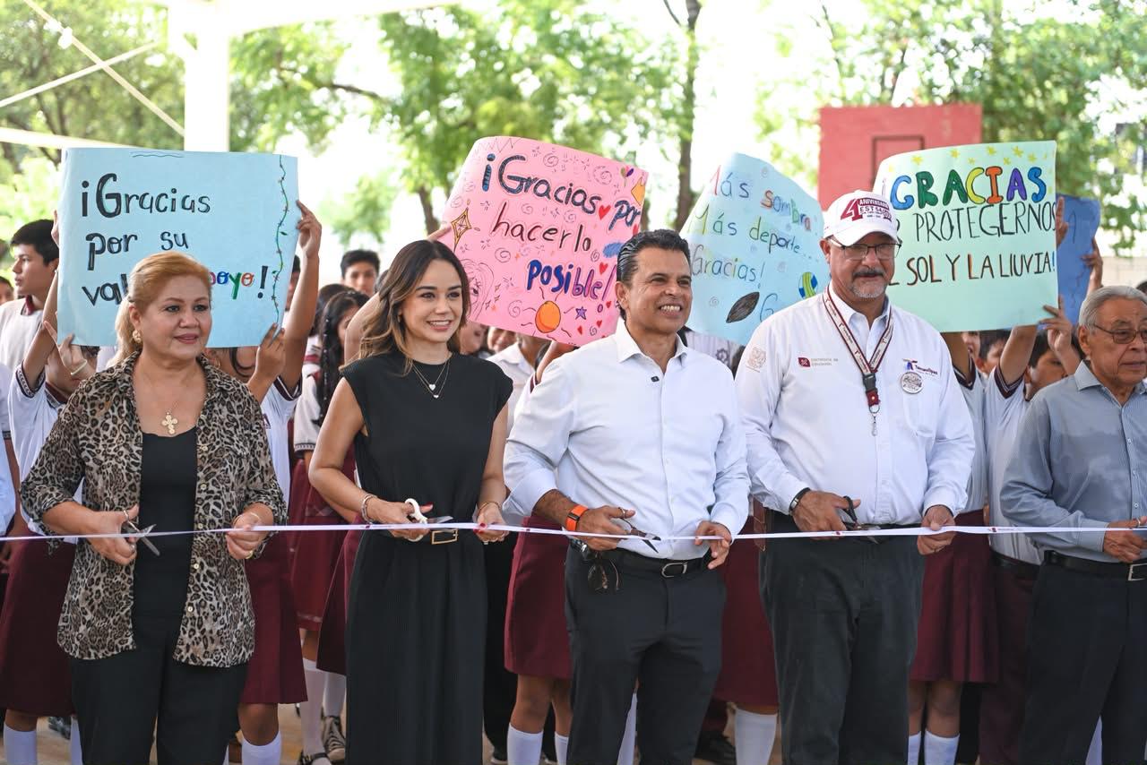 Entrega Gobierno de Gattás nueva obra educativa