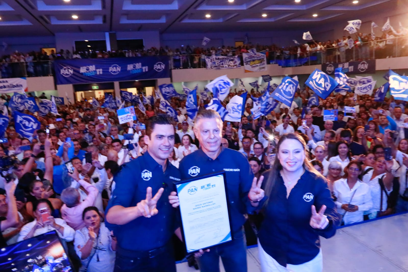 Va PAN con Nader por Tampico: 'Acepto porque este es el camino correcto para reconstruir en unidad'